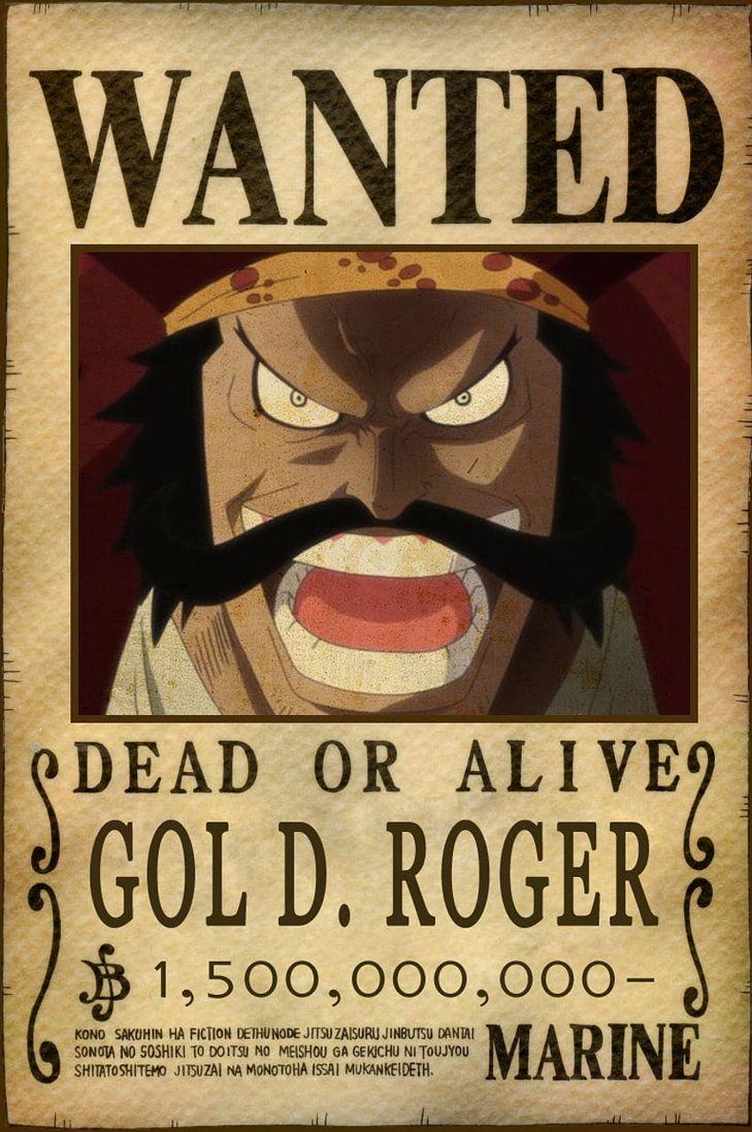 Gol D. Roger Bounty di AnimeGalaxy, oro d roger Sfondo del telefono HD