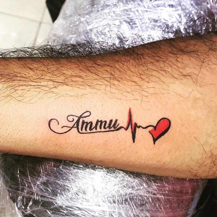Love Ammu Name Tattoo HD phone wallpaper