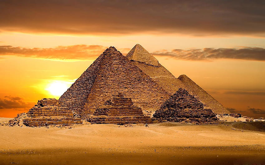 Pyramiden von Gizeh HD-Hintergrundbild