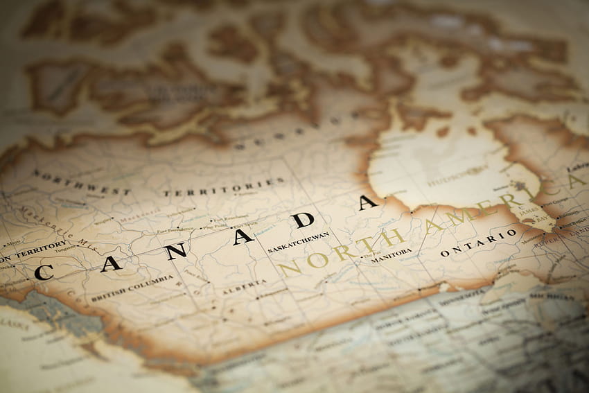 Kanada, Karte, Welt, Kanada-Karte HD-Hintergrundbild