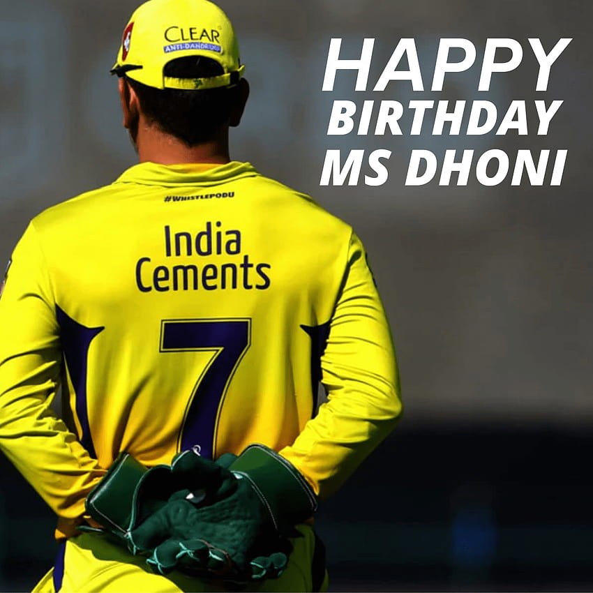 Happy Birtay MS Dhoni wishes, ms dhoni quotes HD phone wallpaper