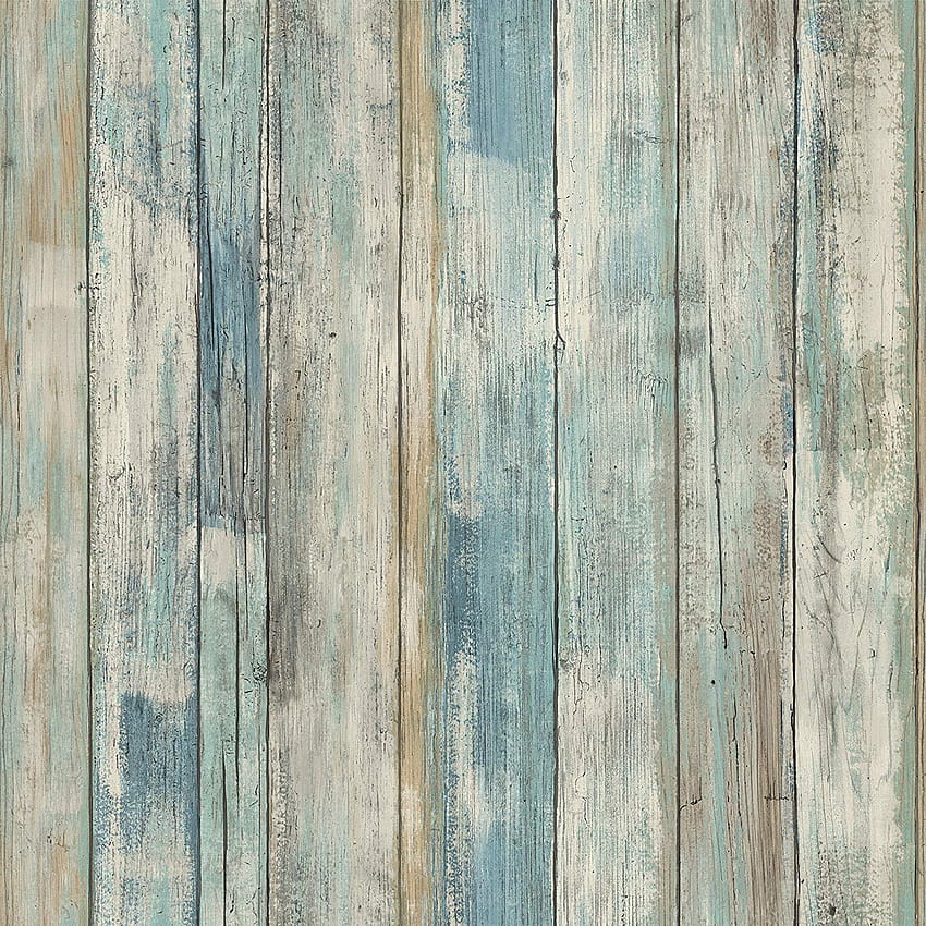 RoomMates Blue Distressed Wood Peel and Stick, Amazon Fresh Papel de parede de celular HD