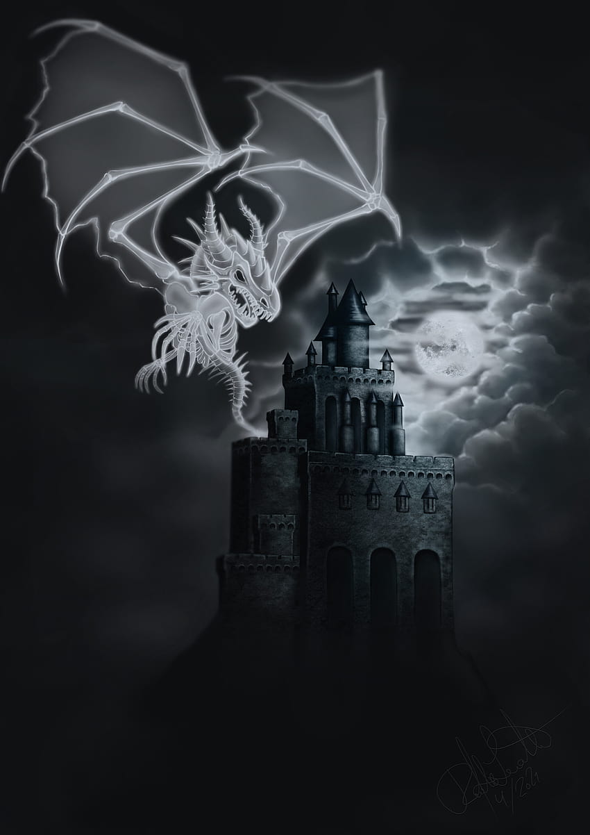 ArtStation, ghost dragons HD phone wallpaper