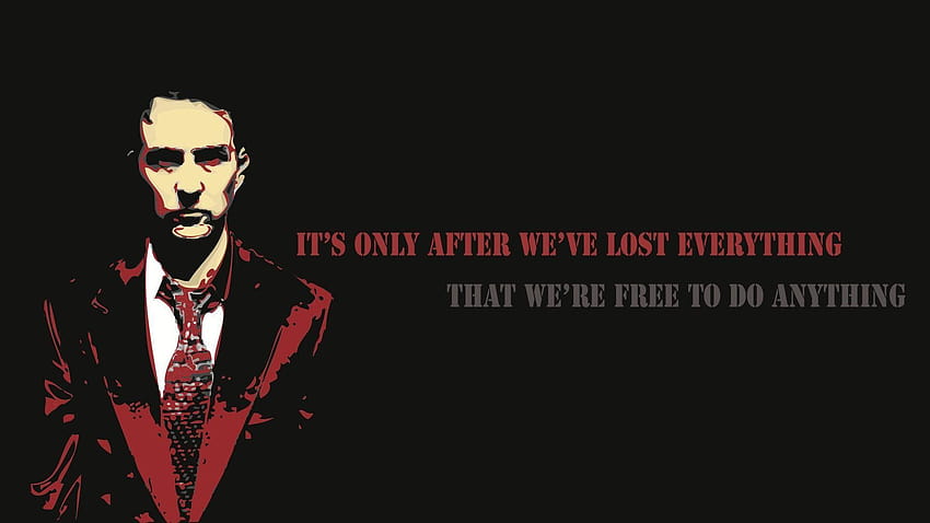 Fight club inspirational quotes text, fight club quote HD wallpaper