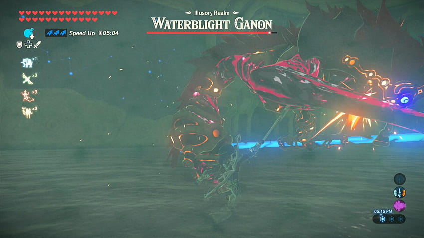 Zelda Breath of the Wild Champions' Ballad guide: Fighting Waterblight Ganon in the Illusory Realm walkthrough HD wallpaper