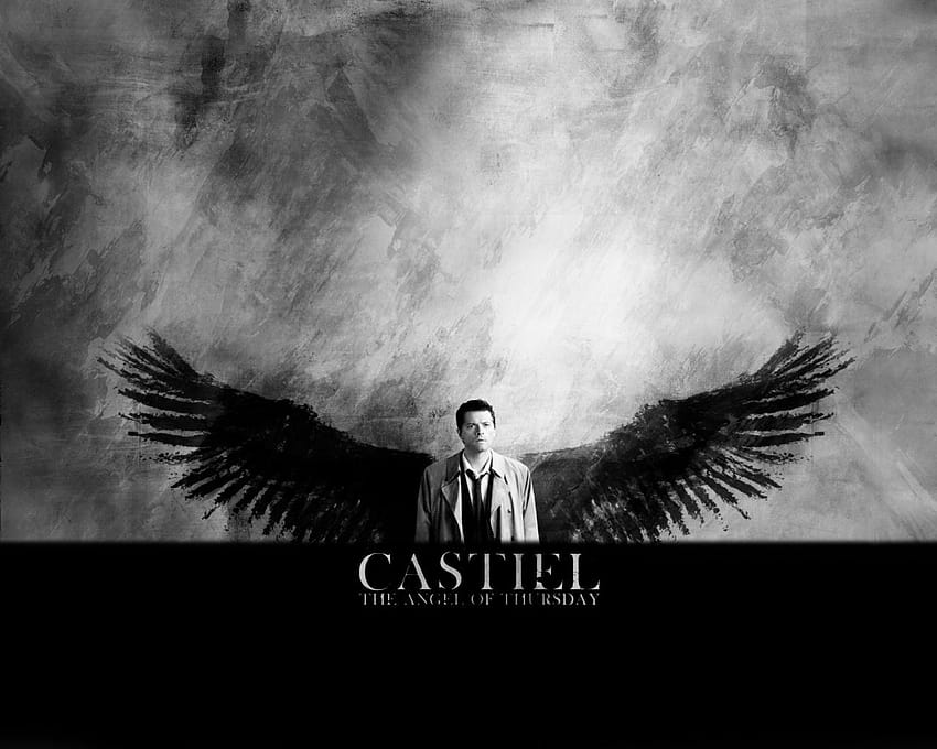 Castiel Supernatural Angel Wings HD wallpaper
