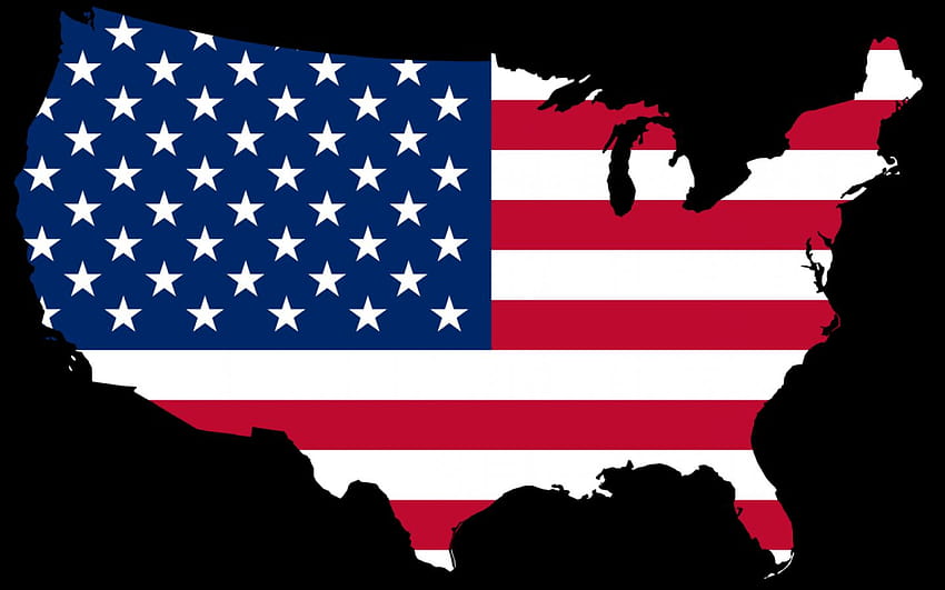 USA Map Flag For PC Backgrounds, us map HD wallpaper