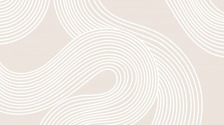 Lignes courbes neutres Peintures murales de jardin zen modernes [2560x1661] pour votre, mobile et tablette, esthétique neutre Fond d'écran HD