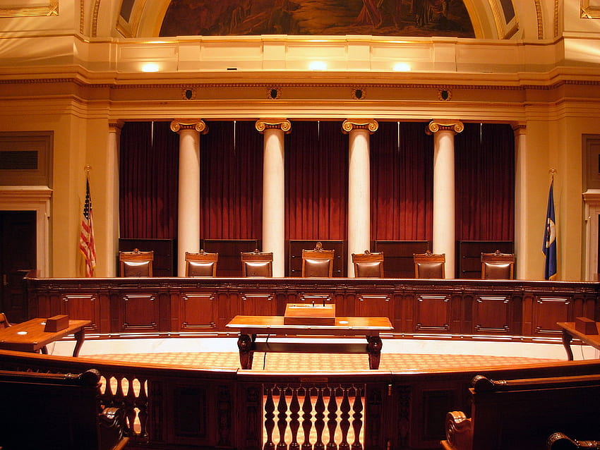 Cour de justice, salle d'audience Fond d'écran HD