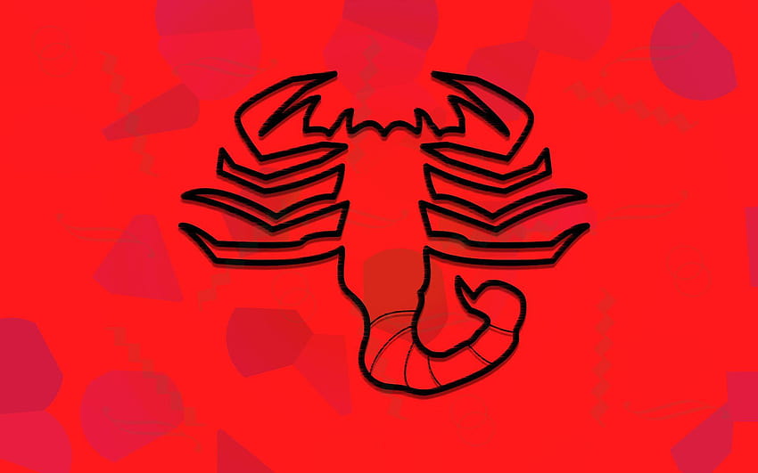 red scorpion HD wallpaper