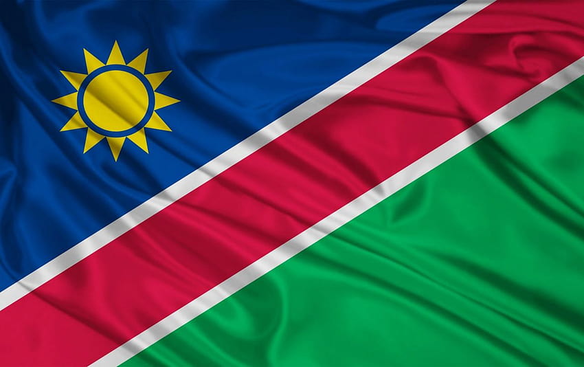 Namibia-Flagge HD-Hintergrundbild