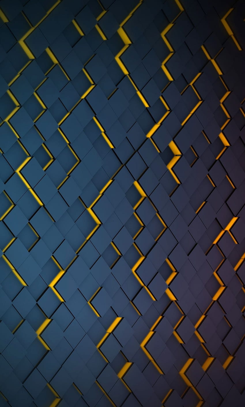 1280x2120 grid, black, pattern, yellow glow, black and yellow full iphone HD phone wallpaper