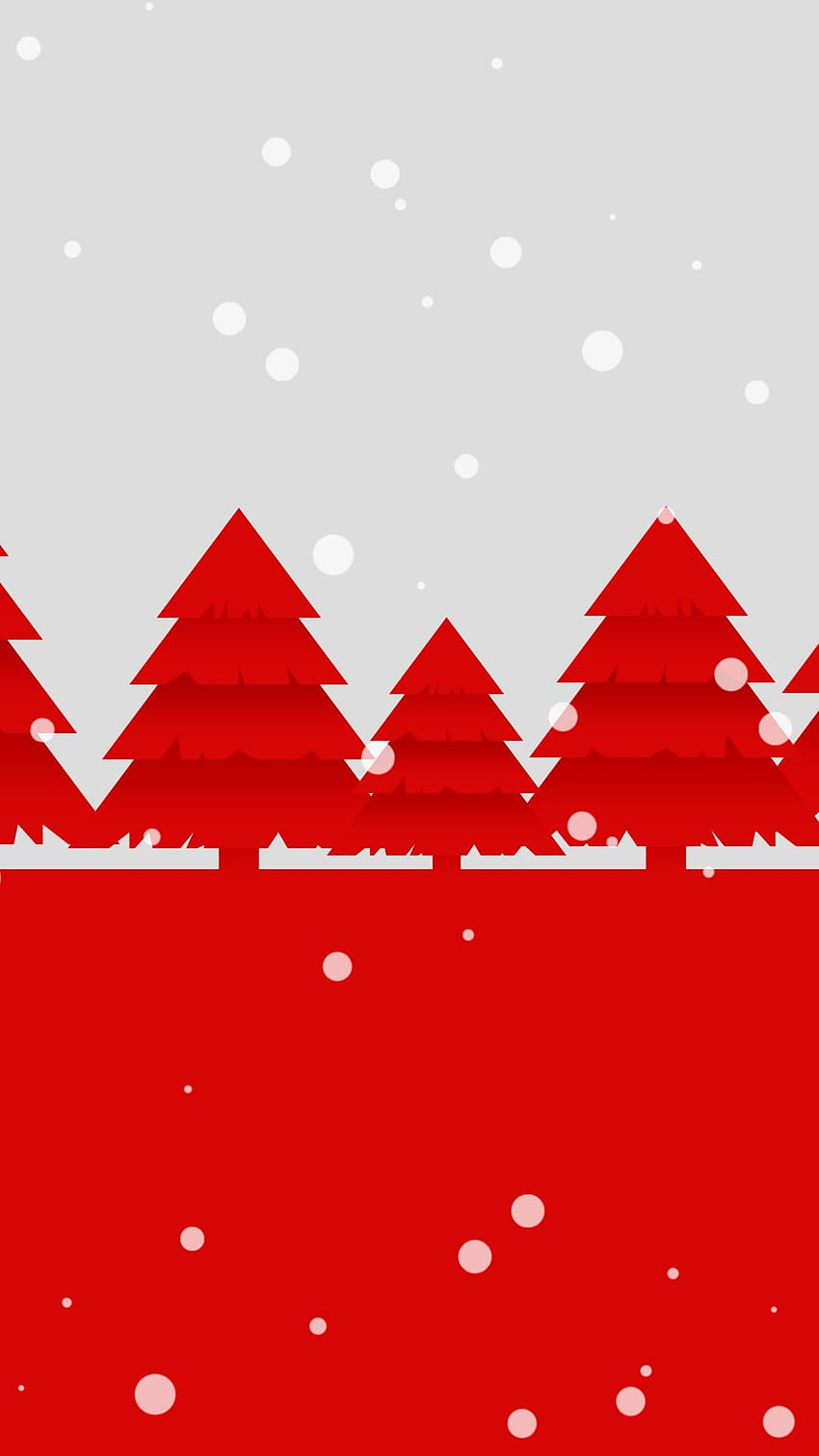 Red, pine trees, Christmas, abstract, christmas abstract iphone HD phone wallpaper