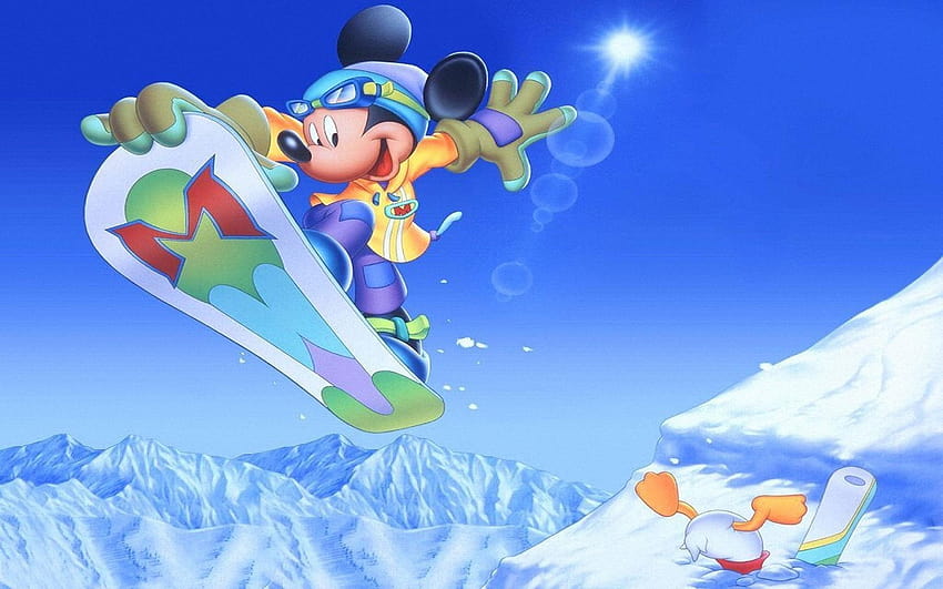 Mickey Mouse Winter Adventures : 13, winter characters disney HD wallpaper