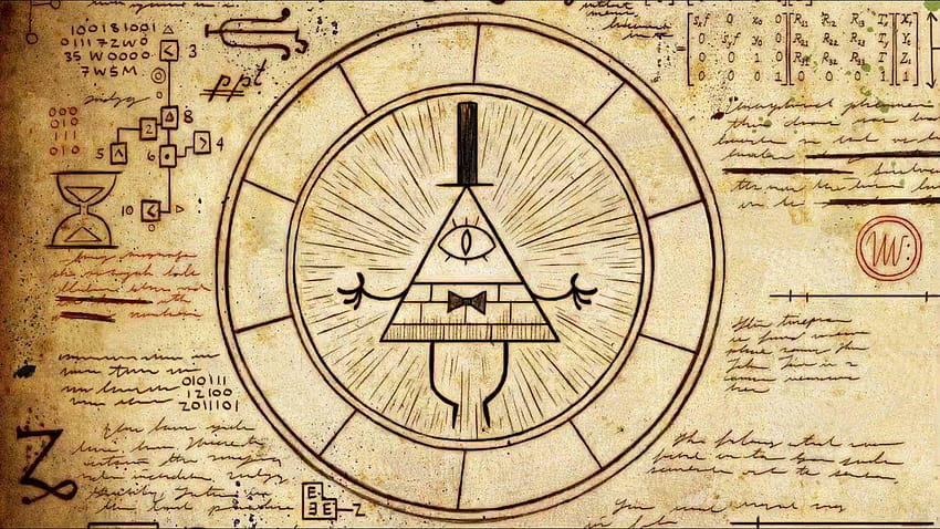 Gravity Falls Illuminati Disney Cartoon science HD wallpaper