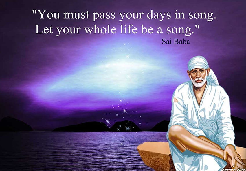 Sai baba quote HD wallpapers | Pxfuel
