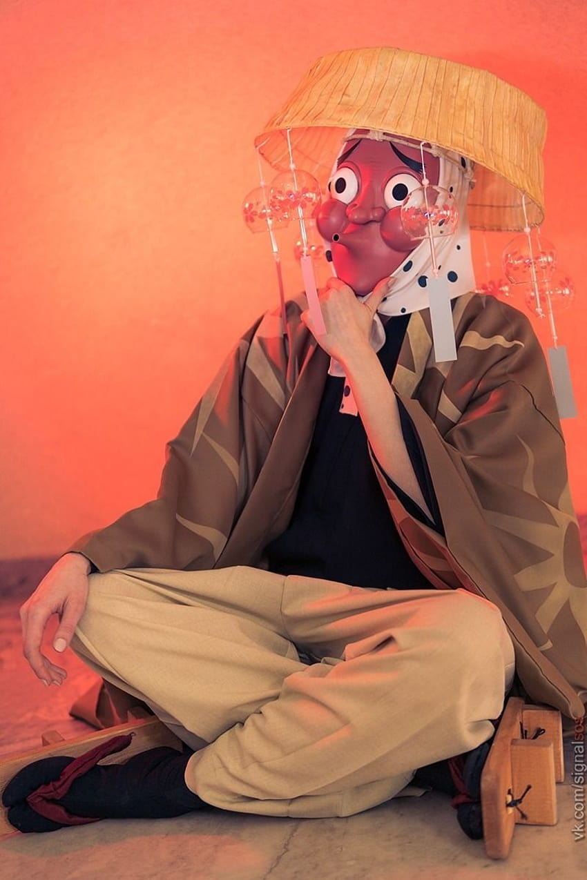 Haganezuka Hotaru cosplay mask from anime Kimetsu no Yaiba HD phone wallpaper