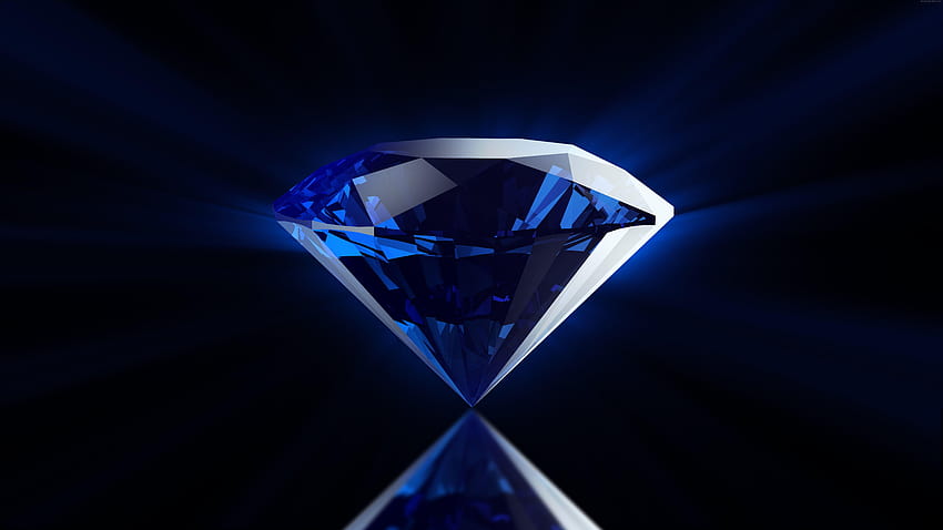 ブルー ダイヤモンドの背景、ダイヤモンドの背景 高画質の壁紙