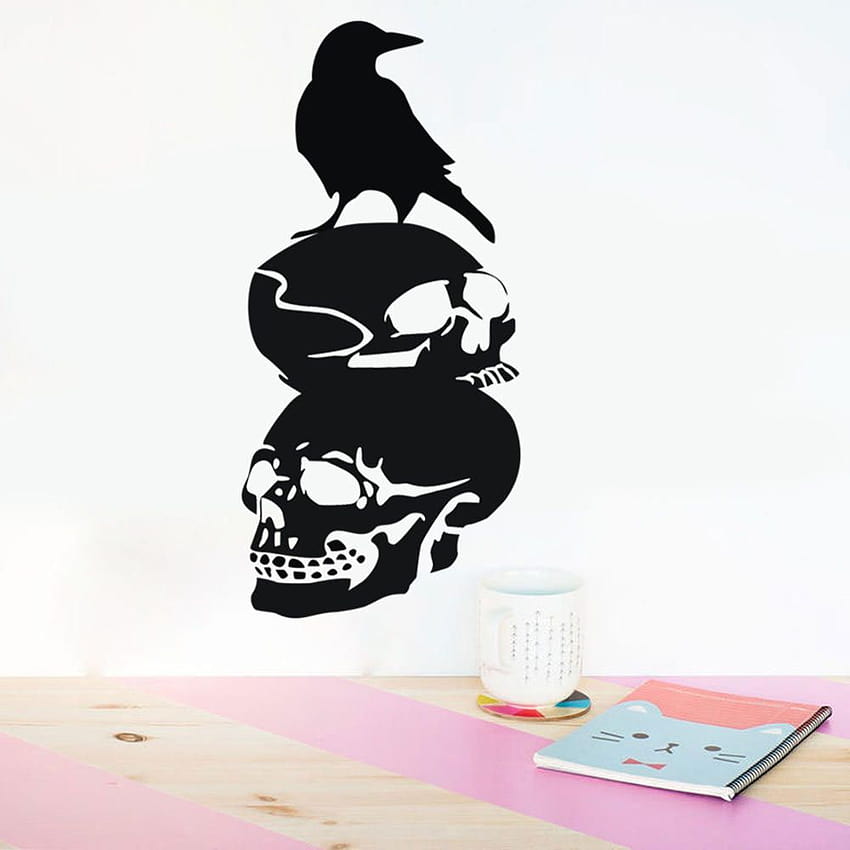 Halloween Skull DIY Wall Sticker Removable PVC Vinyl Art Decal Decor Waterproof StickersHousehold Home Wall HD phone wallpaper