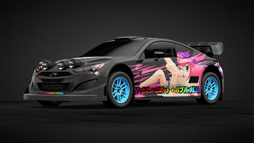 Sexy Anime Girl Itasha Car Hood Wrap Vinyl Decal – Favor Graphics