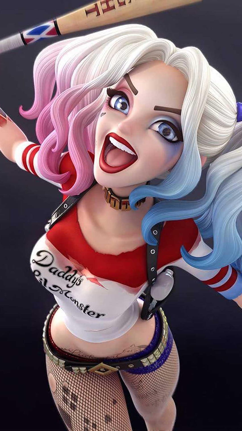 Harley Quinn Nouveau pour Android, dessin animé harley quinn Fond d'écran de téléphone HD