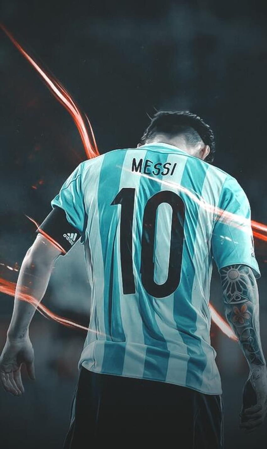 Lionel Messi Argentina, camisa messi argentina Papel de parede de celular HD