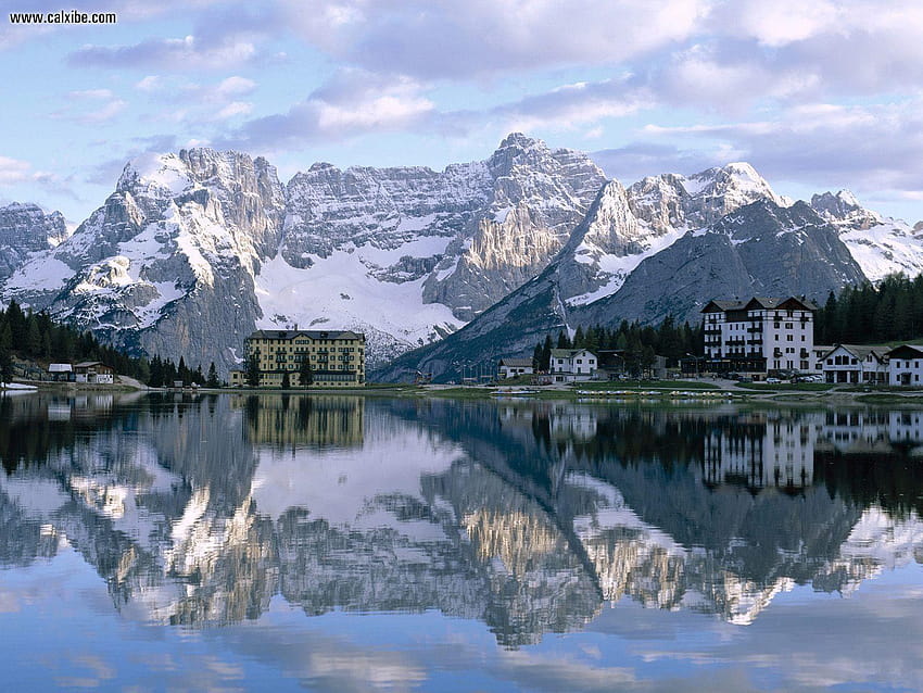 Nature: Misurina Lake Sorapiss Peaks And The Dolomites Italy, dolomitas HD wallpaper