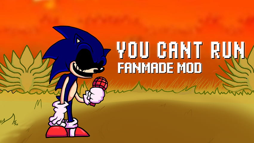 FNF: Sonic.exe Sings You Can't Run Mod, sonic fnf HD wallpaper