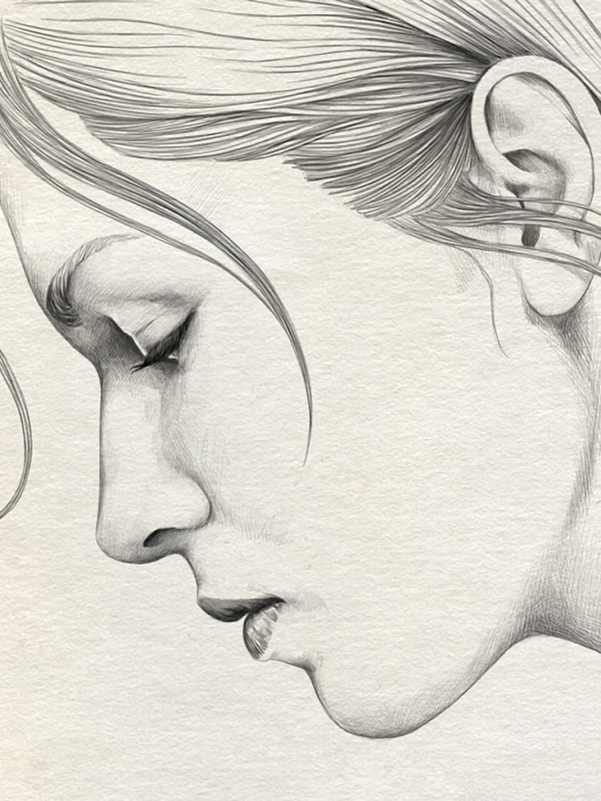 Pencil Drawing Girl Face [1920x1201] for your , Mobile & Tablet ...