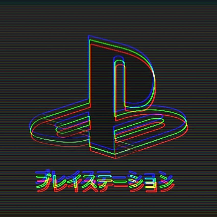 Why is the PlayStation logo so aesthetic in 2020, dark glitch anime ...