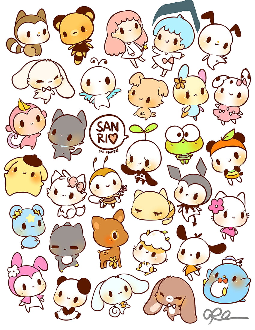 by birduyen: sanrio stickers!! available in my shop, kawaii sticker ddlg HD phone wallpaper