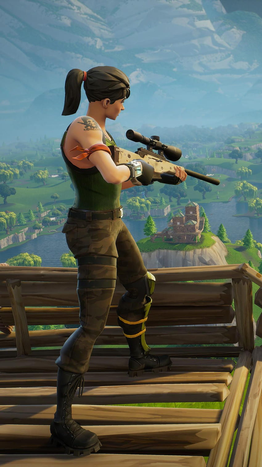 Renegade Raider Fortnite with Sniper Wallpaper, HD Games 4K Wallpapers,  Images and Background - Wallpapers Den