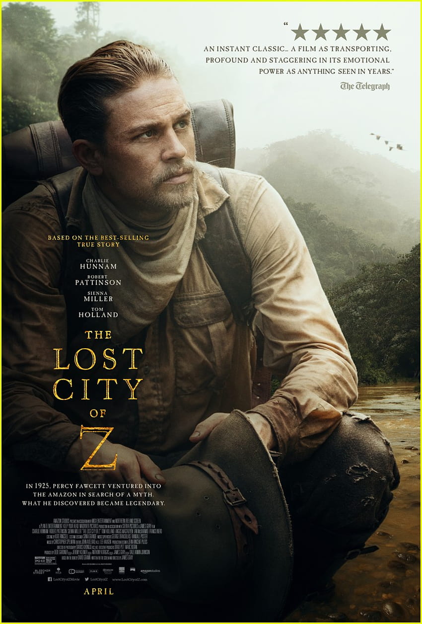 Charlie Hunnam Takes a Knee on New 'Lost City of Z' Poster: 3878966 HD phone wallpaper