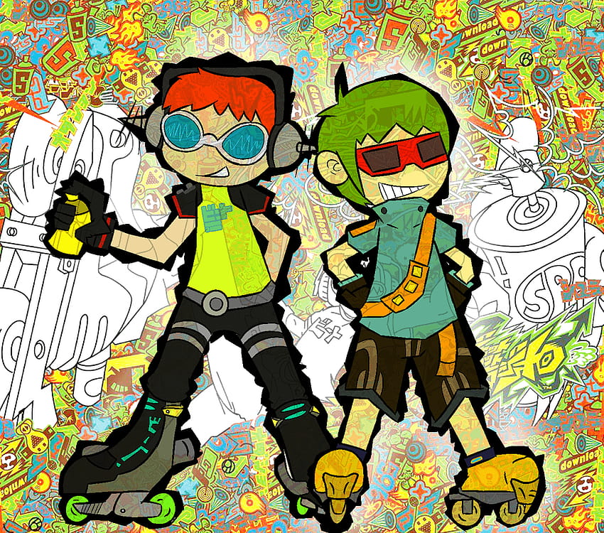 Jet Set Radio Future: Beat and YoYo by runingfromlions, jet set radio ...