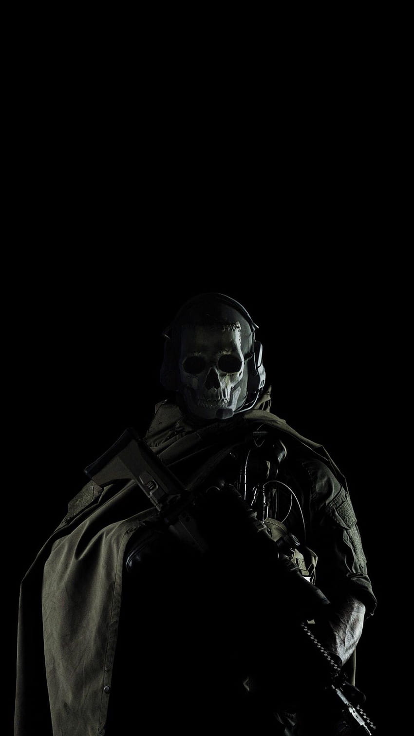 Ghost Modern Warfare, mandíbula fantasma fondo de pantalla del teléfono