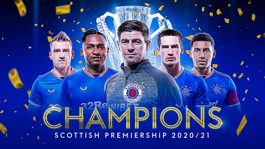 Rangers confirmed as Scottish Premiership champions after Celtic draw with Dundee United, rangers fc legends HD wallpaper