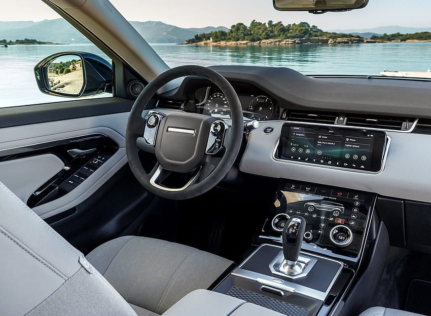 Interior del Range Rover Evoque 2020, interior del Range Rover fondo de pantalla