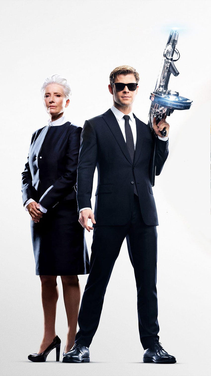 Chris Hemsworth et Emma Thompson dans Men In Black, mib international Fond d'écran de téléphone HD