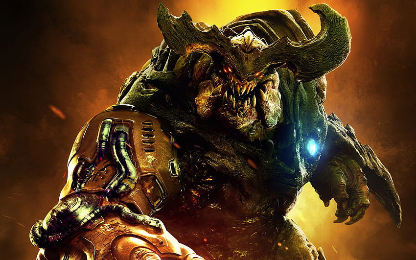 Por que você acha que Doom 1 é mais intimidador que Doom 4?, intimidação papel de parede HD