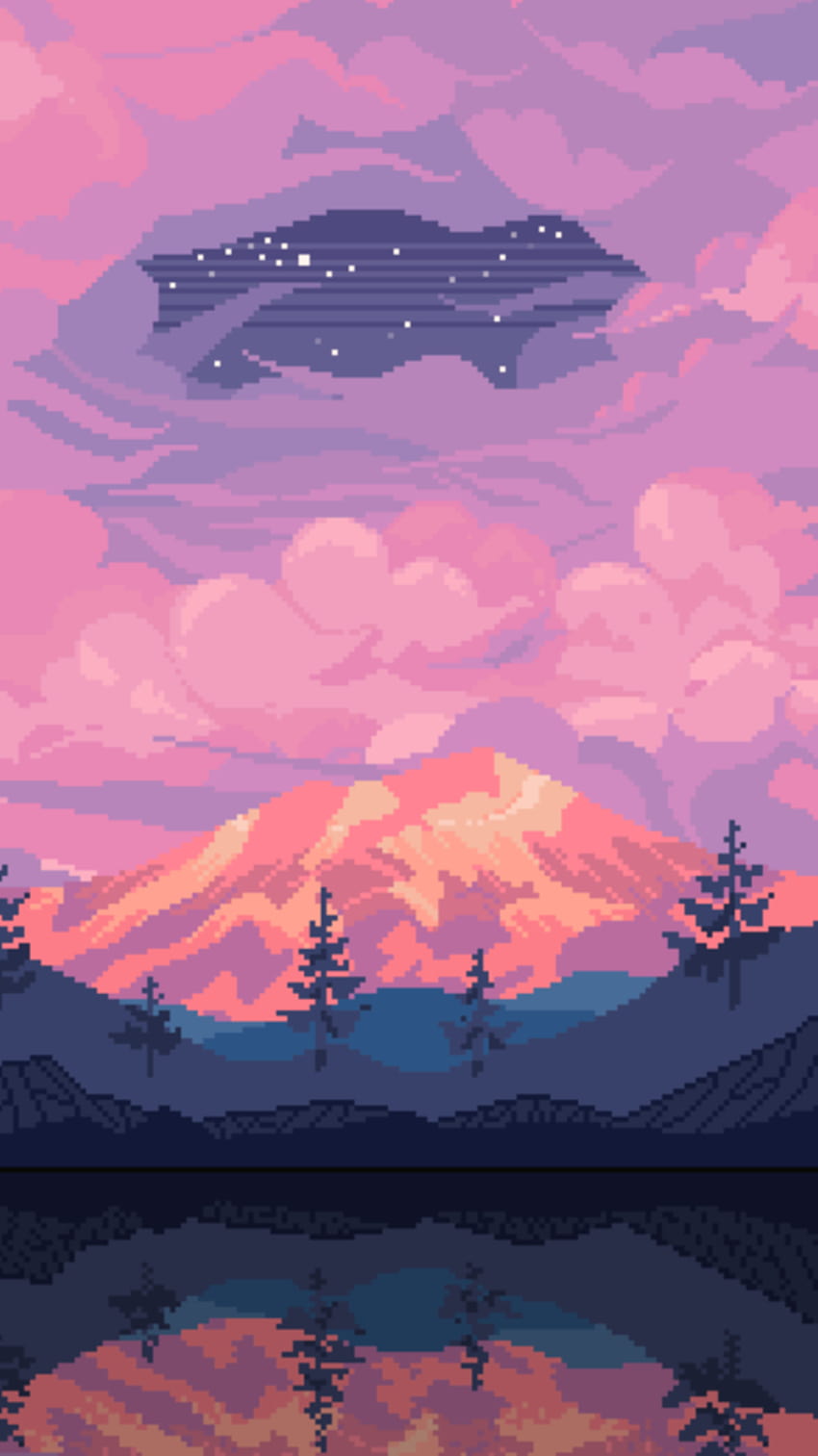 Esthétique Pixel Art Tumblr, pixel rose Fond d'écran de téléphone HD