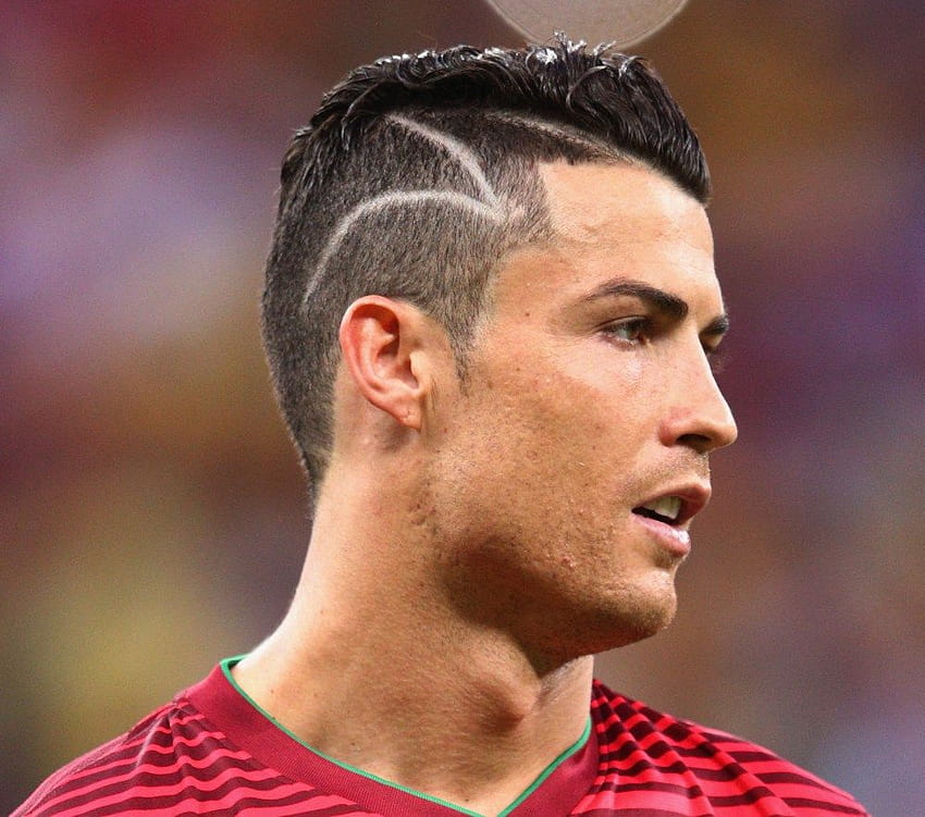 Cristiano Ronaldo hairstyle razor parting - YouTube