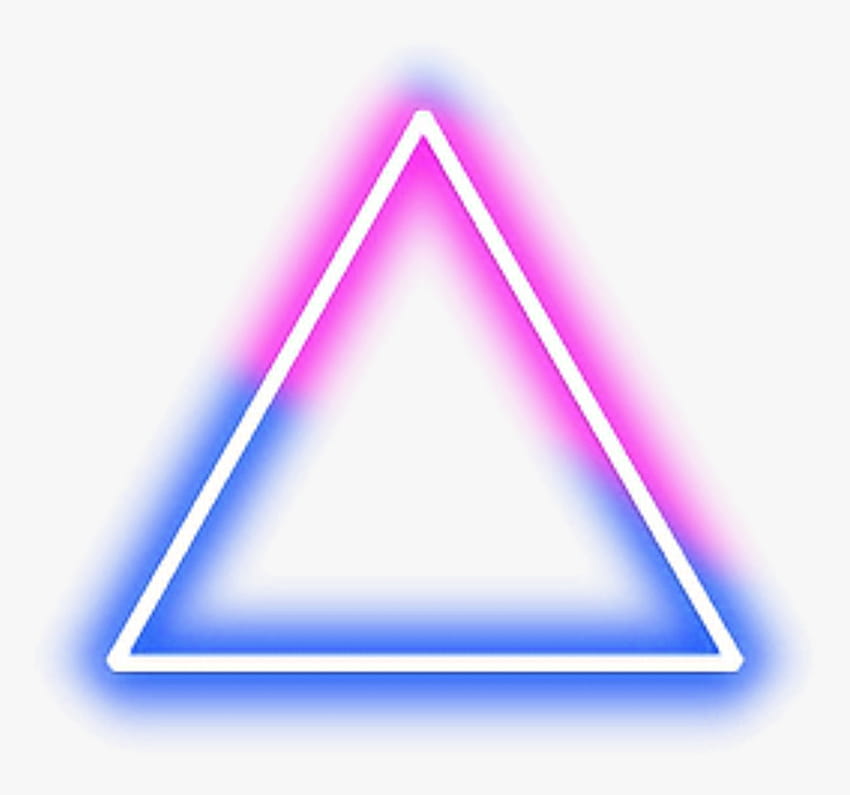 colorful triangle neon lights HD wallpaper