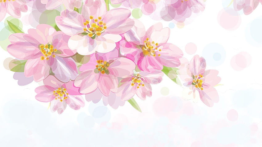 4 Spring Flower Painting, spring blossom painted HD wallpaper | Pxfuel