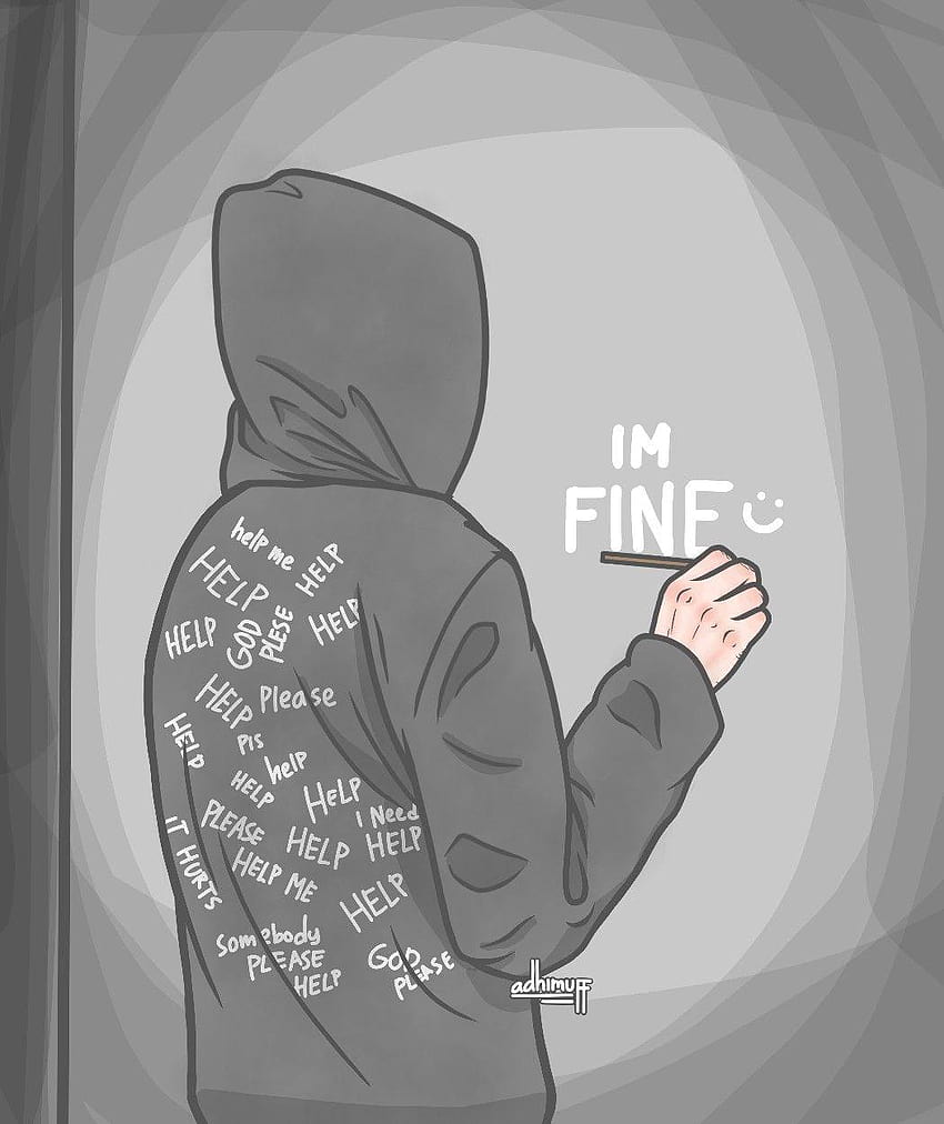 Pin on quotes, anime sad drawing HD phone wallpaper