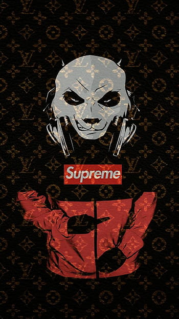 Louis Vuitton Supreme Pattern posted by Ethan Simpson HD wallpaper