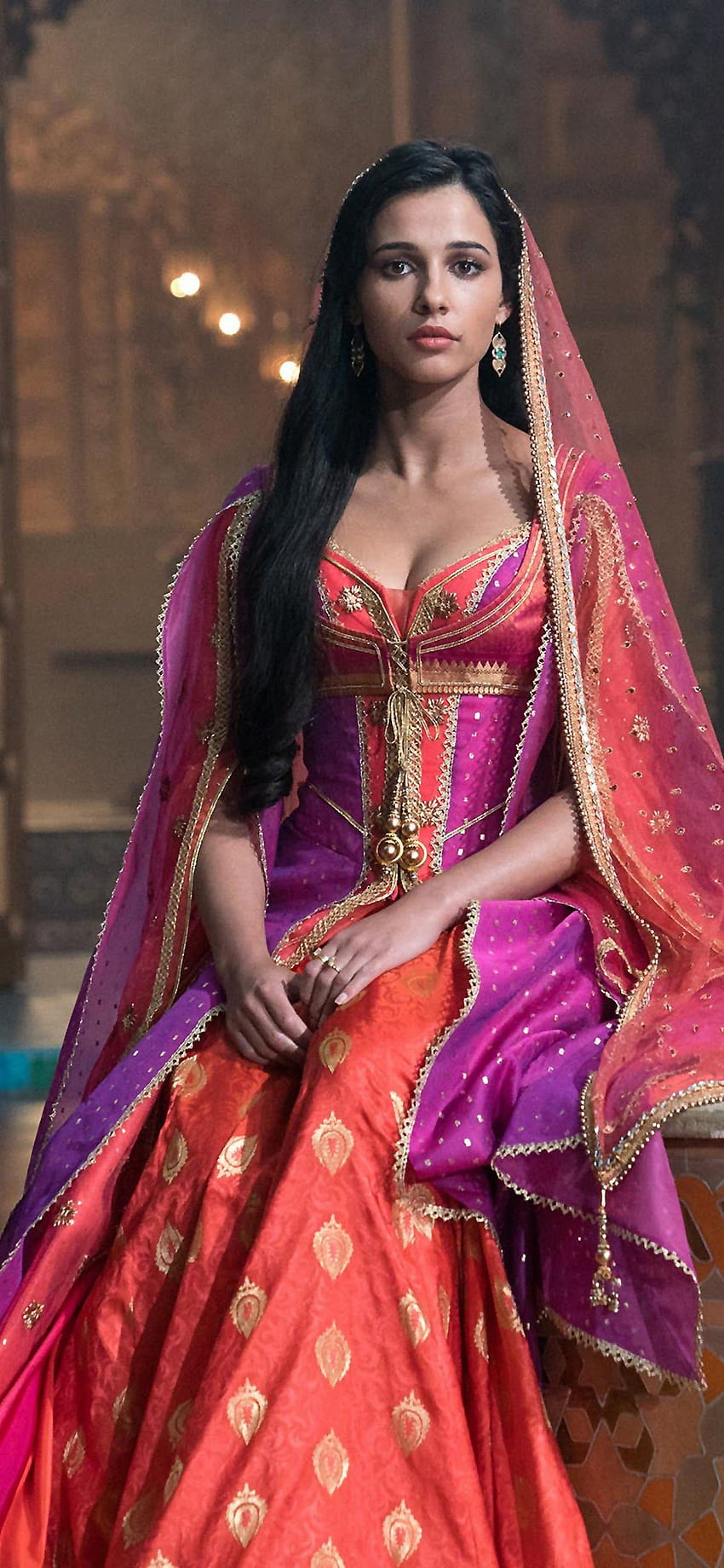 Prinzessin Jasmine Aladdin 2019 Naomi Scott HD-Handy-Hintergrundbild