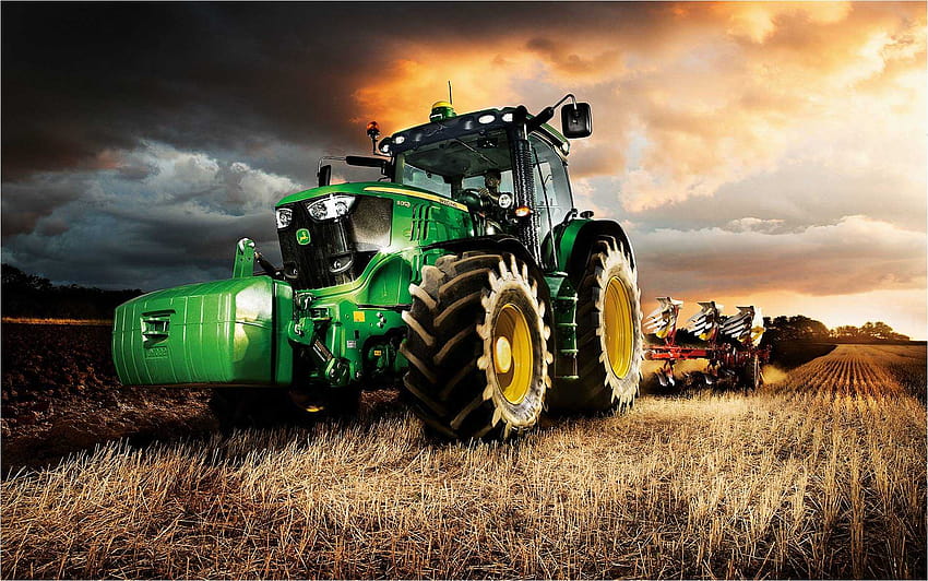 John Deere-Traktor HD-Hintergrundbild
