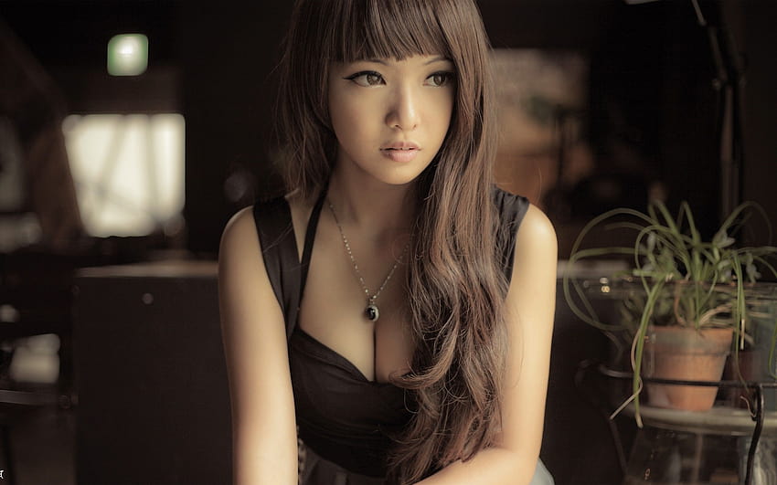Cute Asian Backgrounds, asian women work HD wallpaper