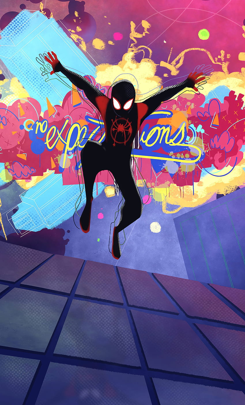 1280x2120 Spiderman สู่ Spiderverse iPhone พื้นหลังและ Spider-Man สู่ Spider-Verse iPhone วอลล์เปเปอร์โทรศัพท์ HD