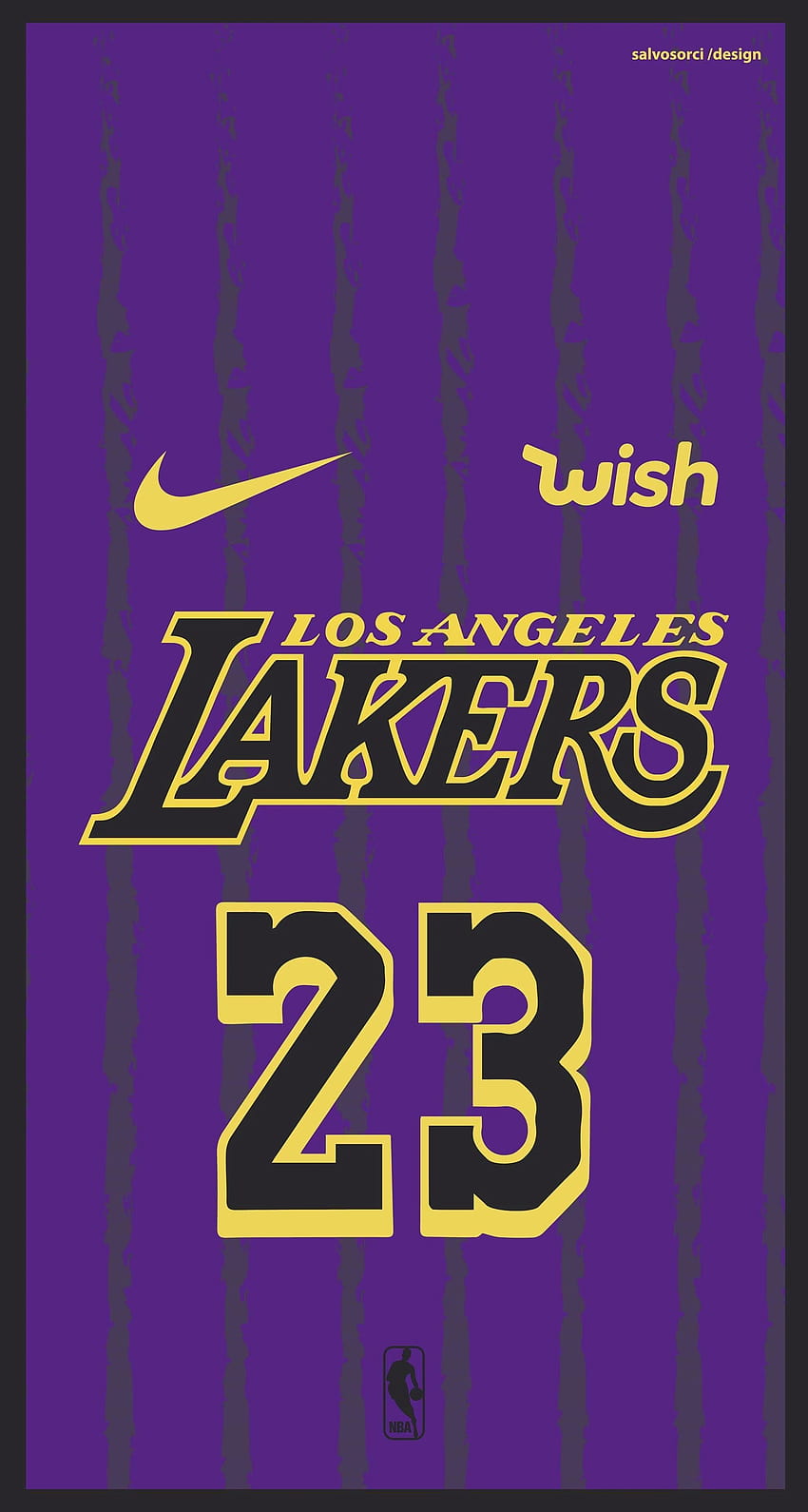 LOS ANGELES LAKERS NBA LeBron James Vector Shirt Nike City Edition HD-Handy-Hintergrundbild